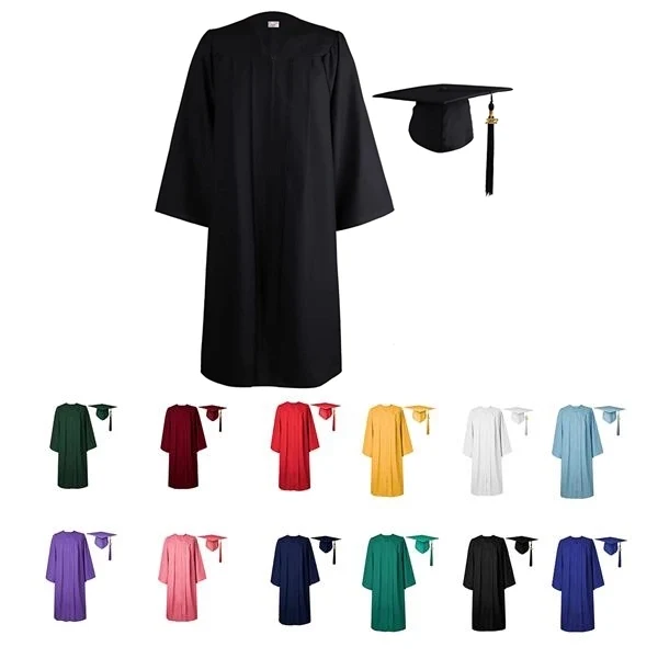 GradSeason Matte Graduation Gown Cap Tassel Set 2025 1