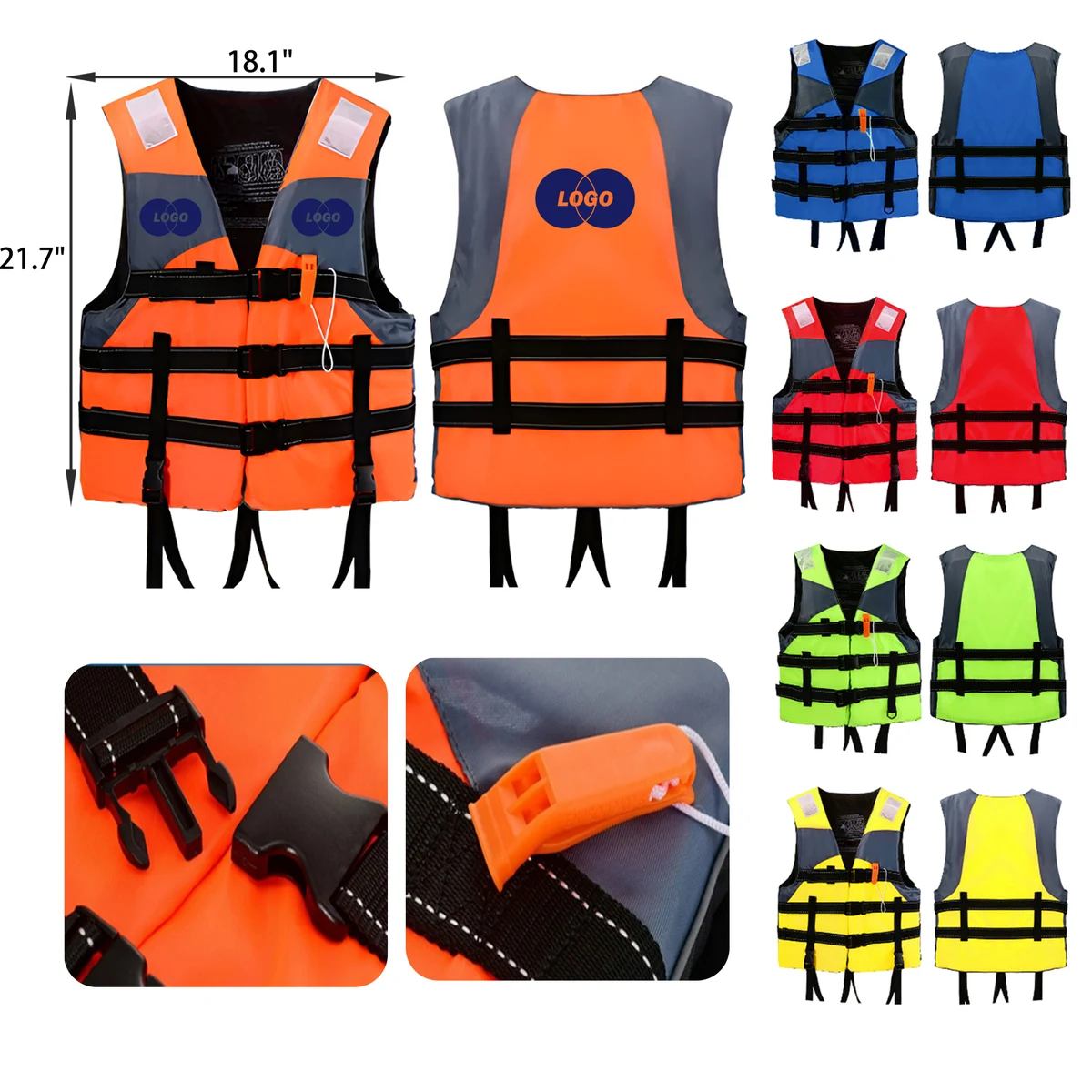 MOQ 30 PCS Durable Water Safety Rescue Vest 1