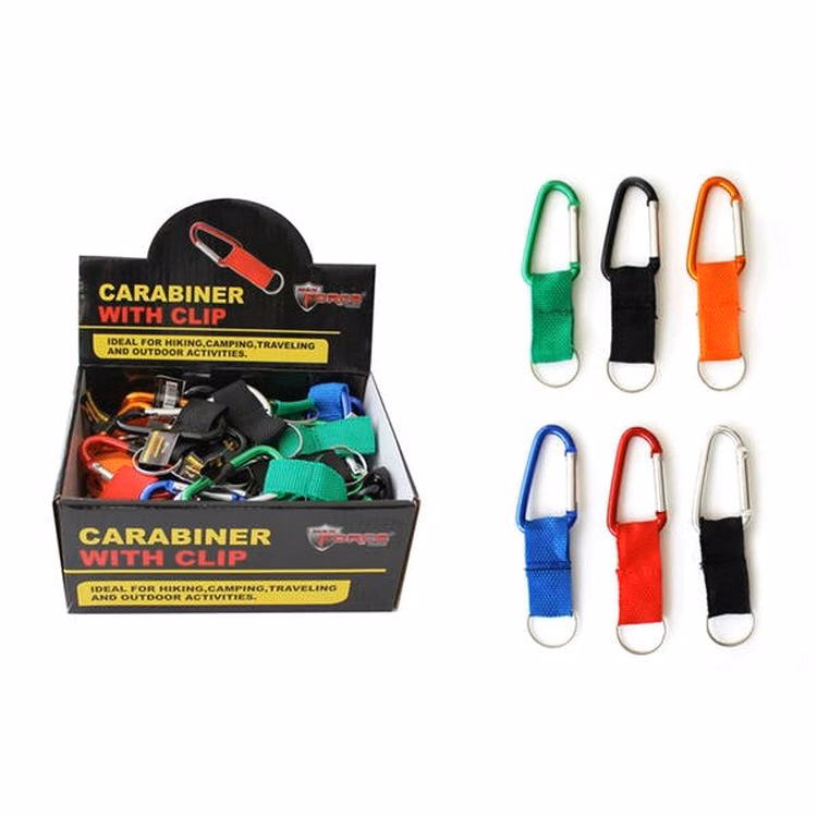 Carabineers with Key Rings Assorted
