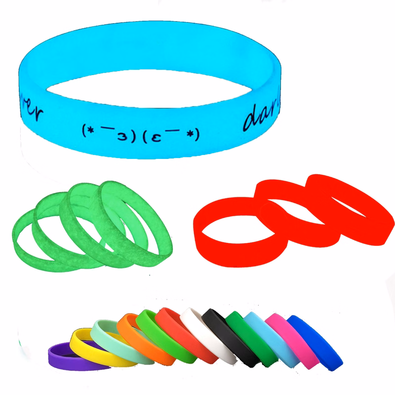 Fluorescent Silicone Sports Bracelet