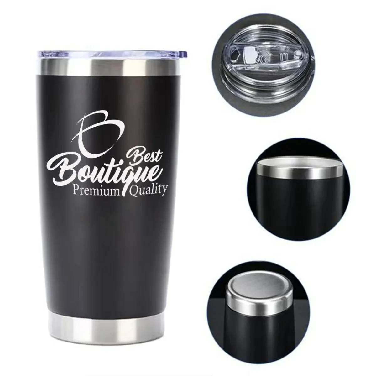 Stainless Steel Vacuum Insulated Tumbler With Lids Straw 1