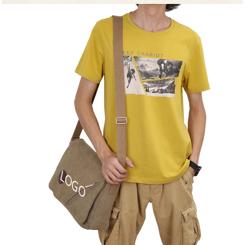 Canvas Messenger Crossbody Satchel Bag 1