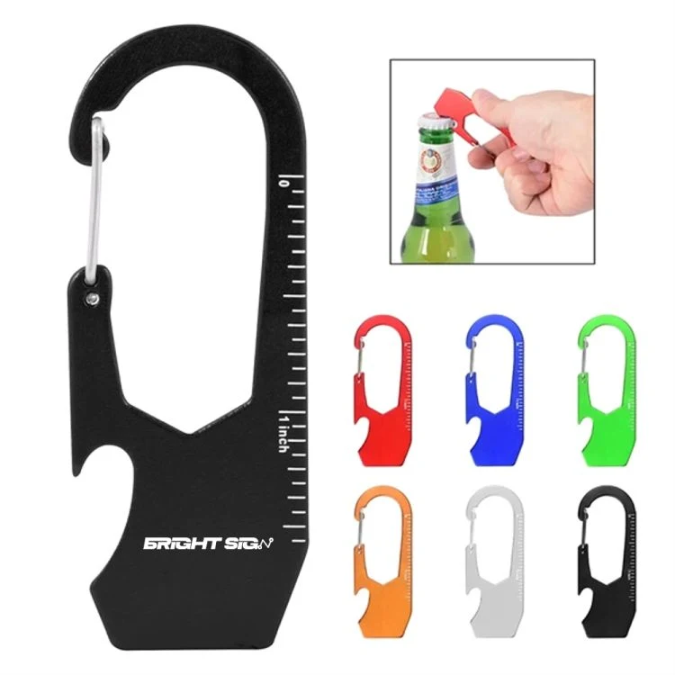 1.5? Aluminum Ruler Carabiner Bottle Opener 1