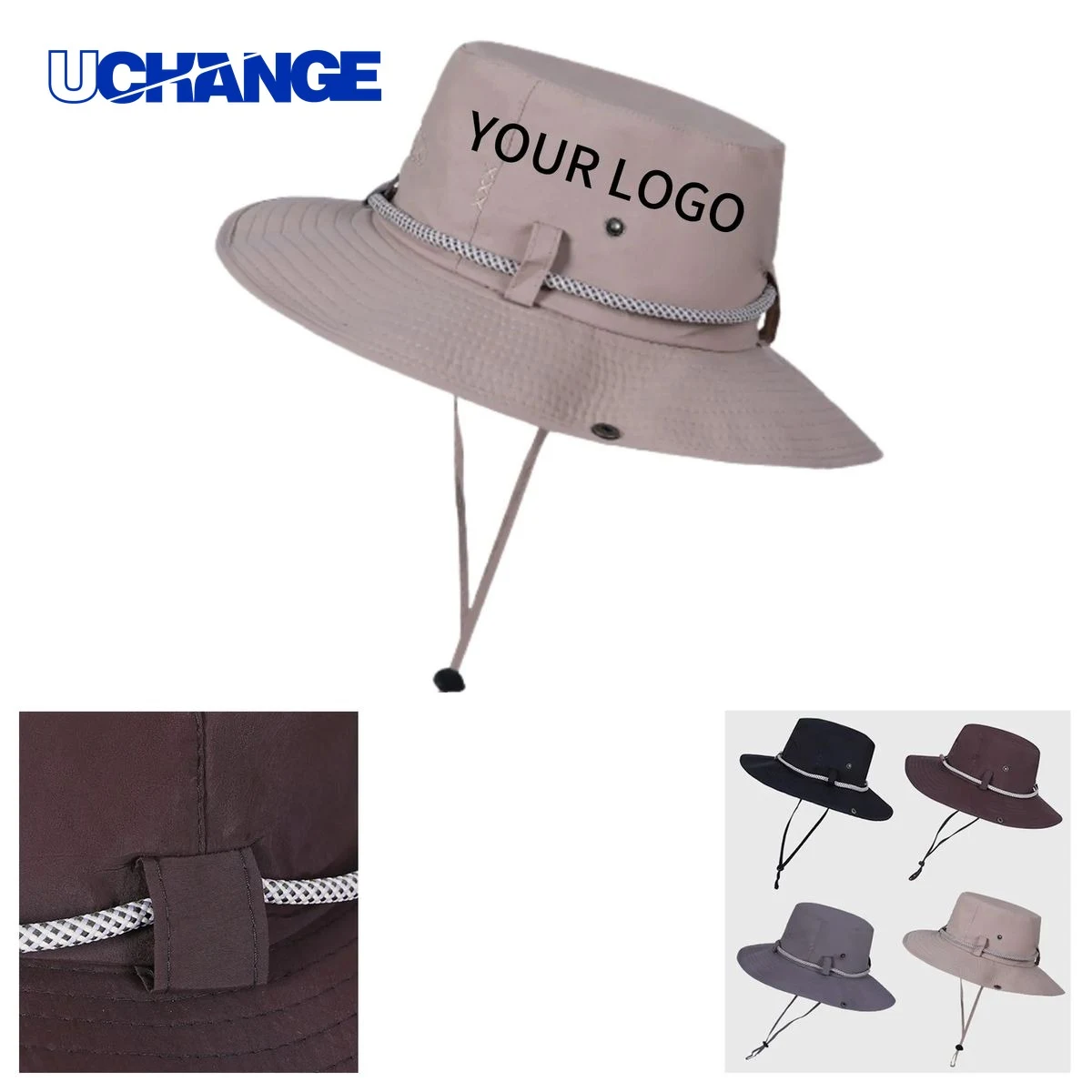 Polyester Cowboy Hat Headwear for Summer Use 1
