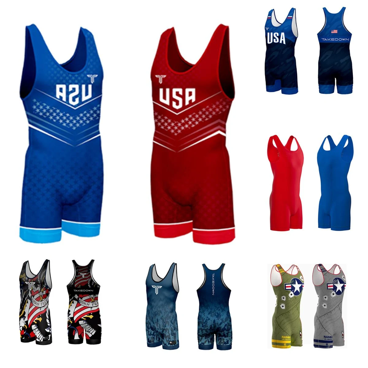 Sublimation Athletic One Piece Training Singlet 1
