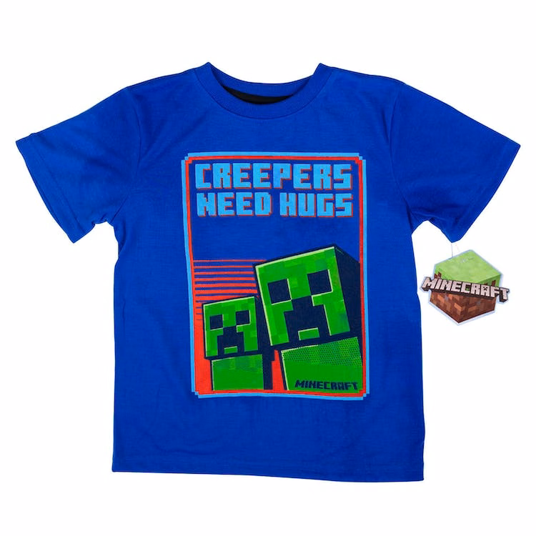 Kids' Minecraft T-Shirts - "Creepers Need Hugs"