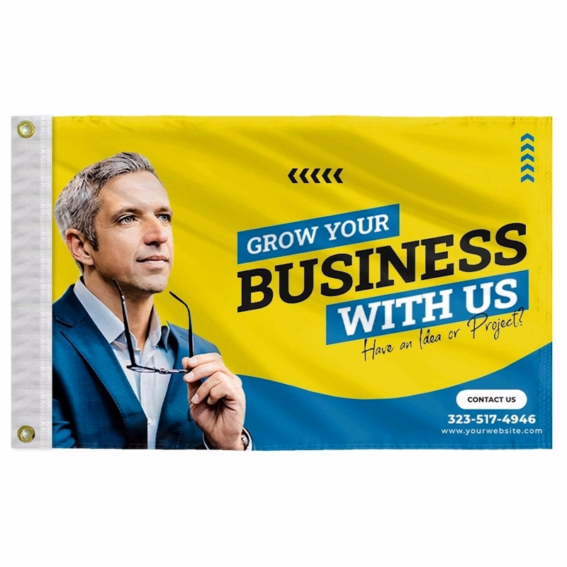 Custom Digital Print Flag 12" x 18" Nylon