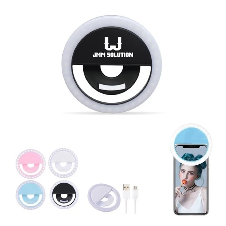 Rechargeable Portable Clip-on Phone Ring Light 1