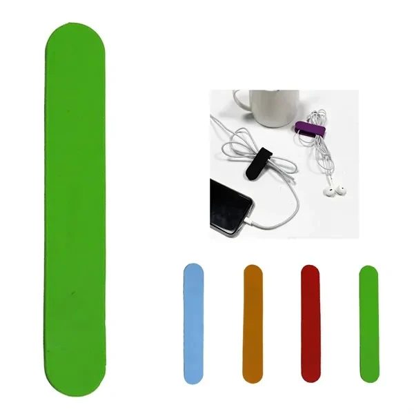 Custom Magnetic Silicone Phone Stand with Cable Organizer — Portable Tech Accessory 1
