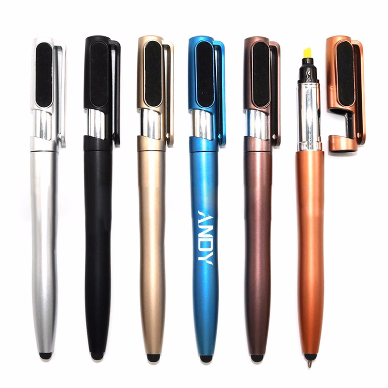 Multifunctional touch 2-in-1 highlighter ballpoint pen