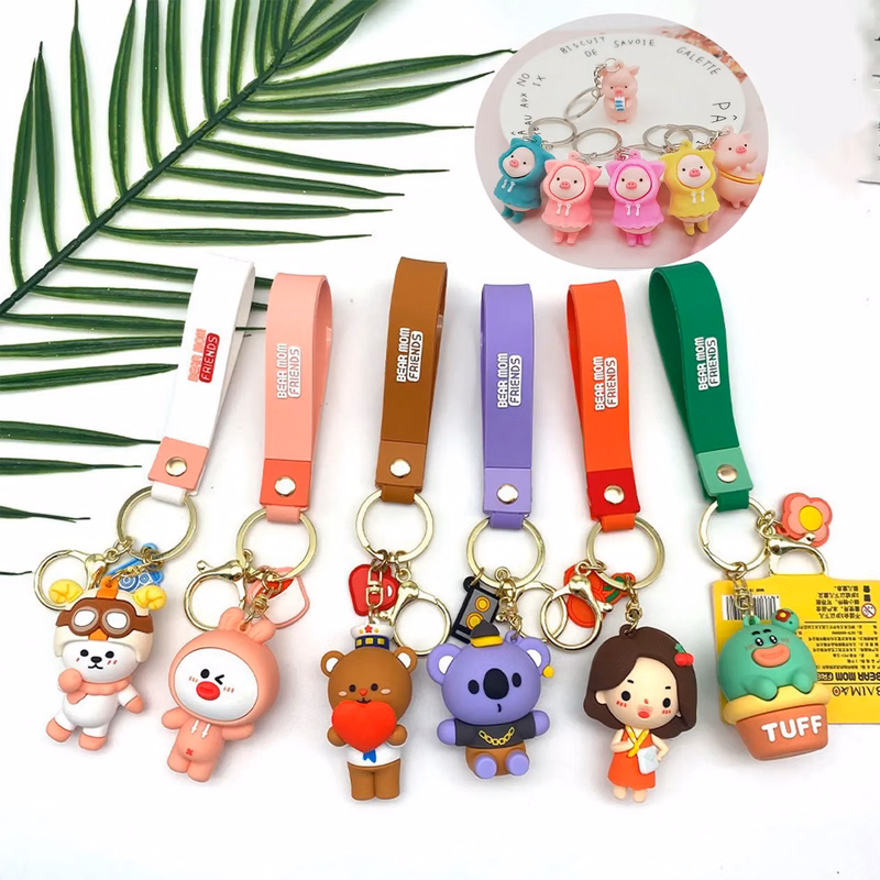 PVC Soft Plastic Cartoon Key Chain