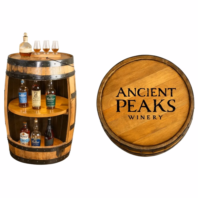 Whiskey Barrel Shelf