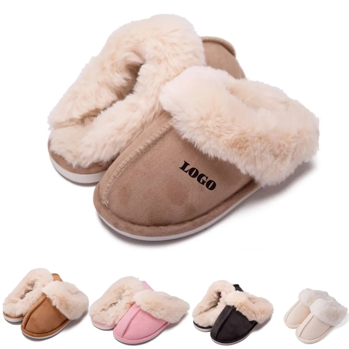 Fuzzy Fleece Warm Slippers 1