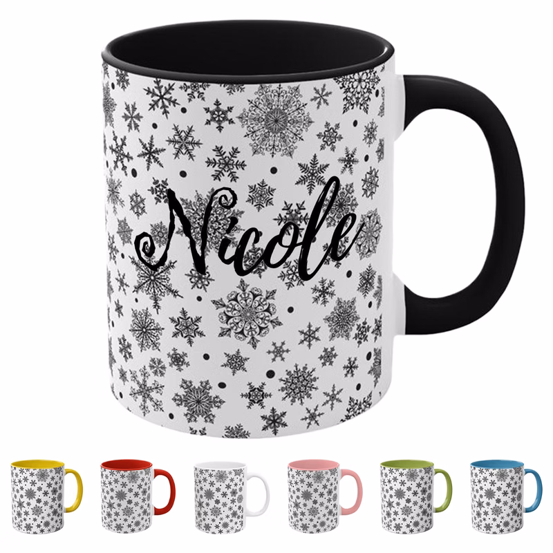 11oz Snowflake Ceramic Mug