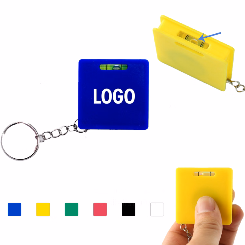 Keychain Tape Measure With Built-In Level