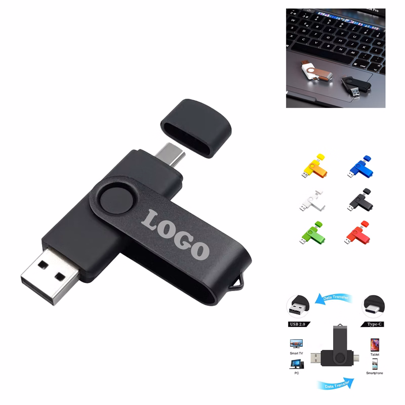 MOQ 30 pcs 32GB Reversible USB Memory Stick