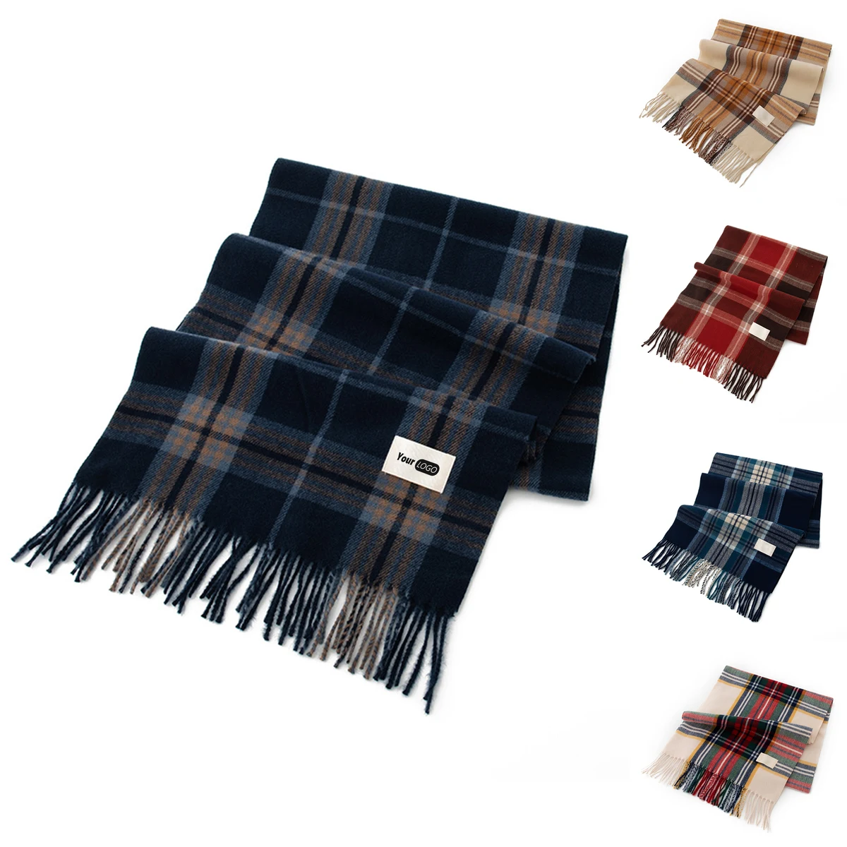 Imitation Cashmere Cozy Plaid Winter Scarf ?C Warmth Meets Style 1