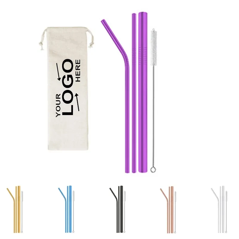 Stainless Steel Straws Set 1
