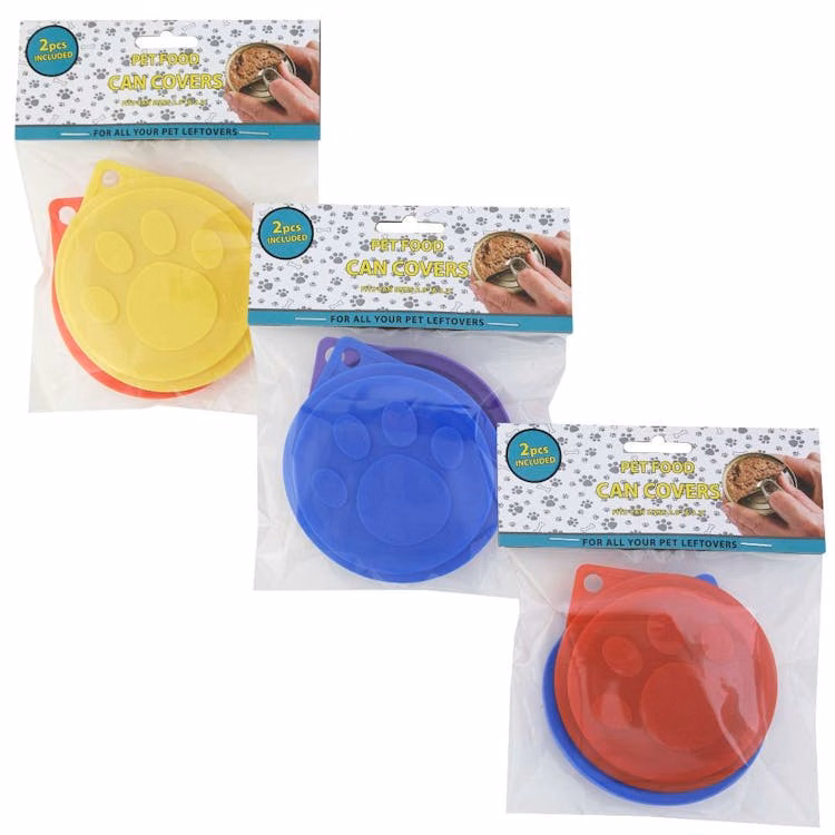 Pet Food Covers Assorted 2 Pack