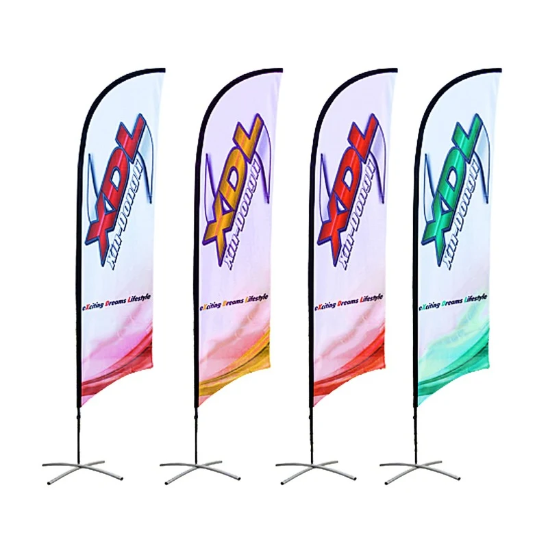 9ft Single Sided Feather Flag Banner with Water Ballast 1