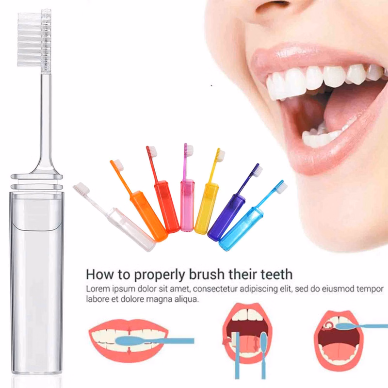 Travel Folding Plastic Toothbrush