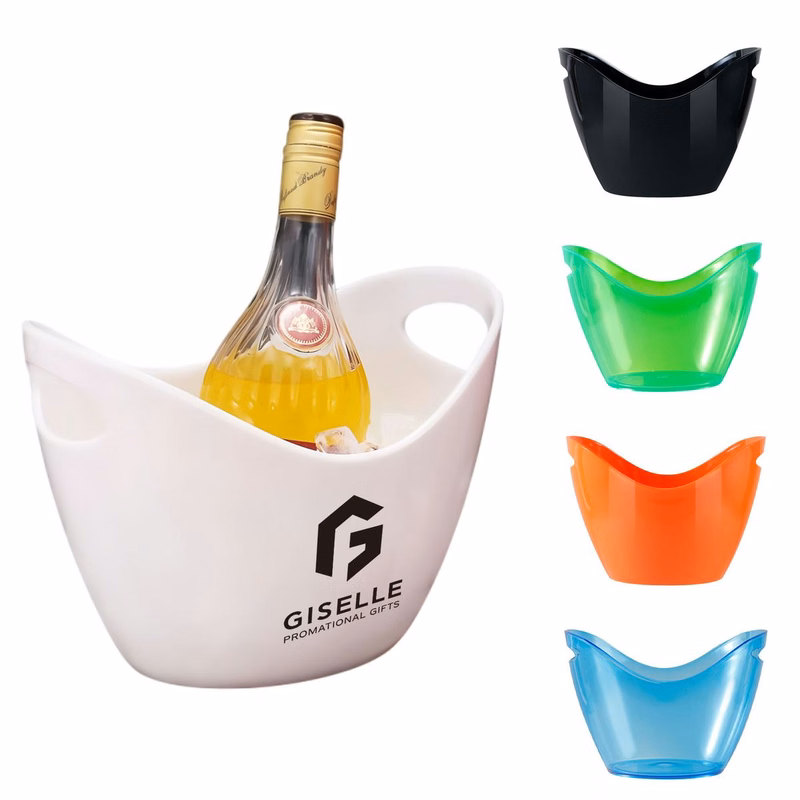 2-Gallon Plastic Ice Bucket with Handles