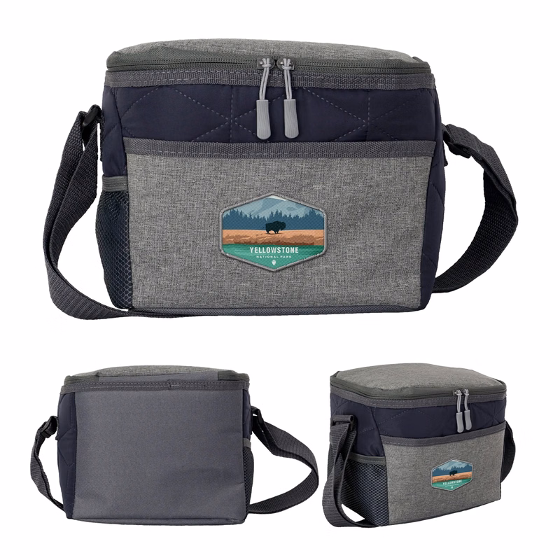 QUILTED EMBLEM LUNCH COOLER