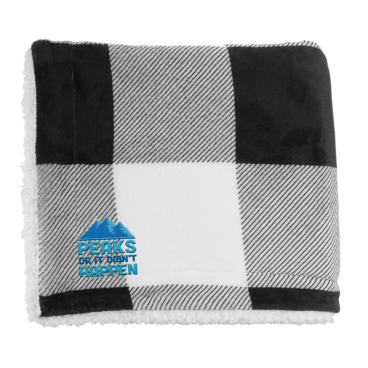 Microfiber Plaid Sherpa Blanket 1