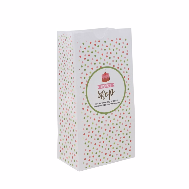 Christmas Scatter Design 1 SOS Paper Bags (5" x 9.75" x 3.125")