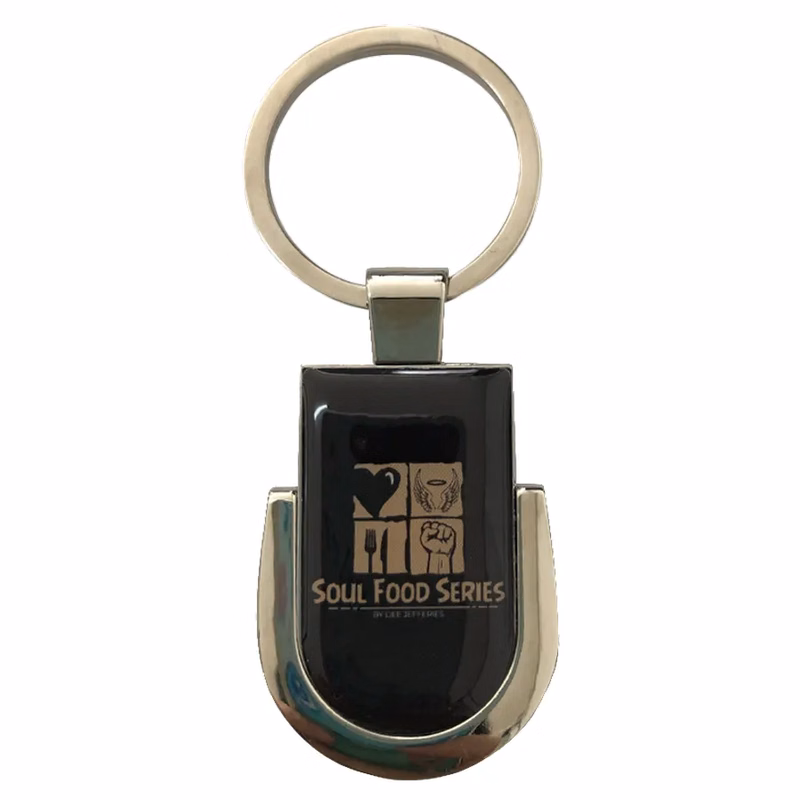 U-Shaped Metal Keychain