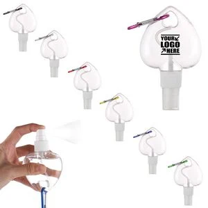 50ml Heart Spray Dispenser Bottle With Carabiner 1
