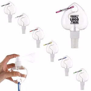 50ml Heart Spray Dispenser Bottle With Carabiner