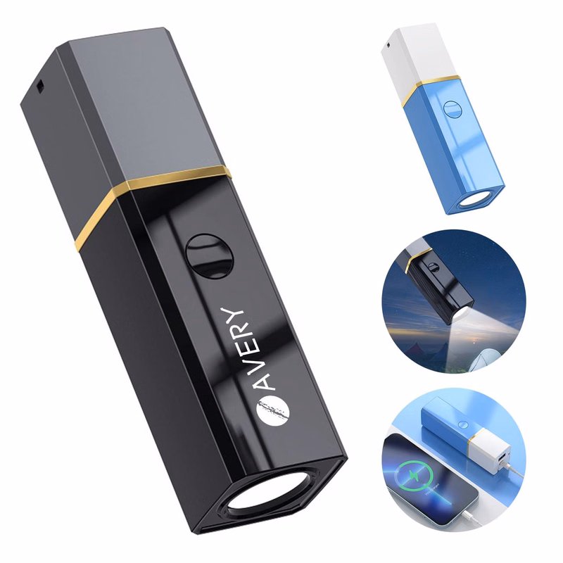 Multi-functional 3-in-1 charging Power Bank W/ LED flashligh