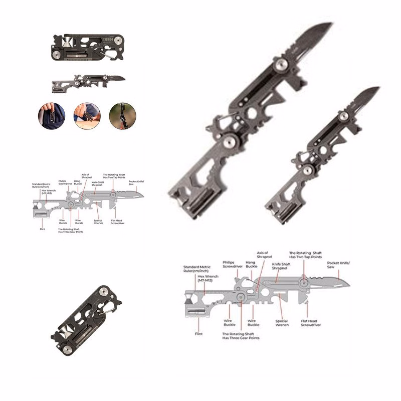Portable Folding Survival Tools Kit
