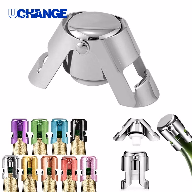 Stainless Steel Champagne Stopper for Celebrations & Home Bar Use