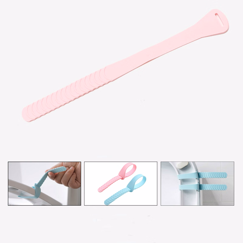 Adjustable Toilet Seat Cover Silicone Handle
