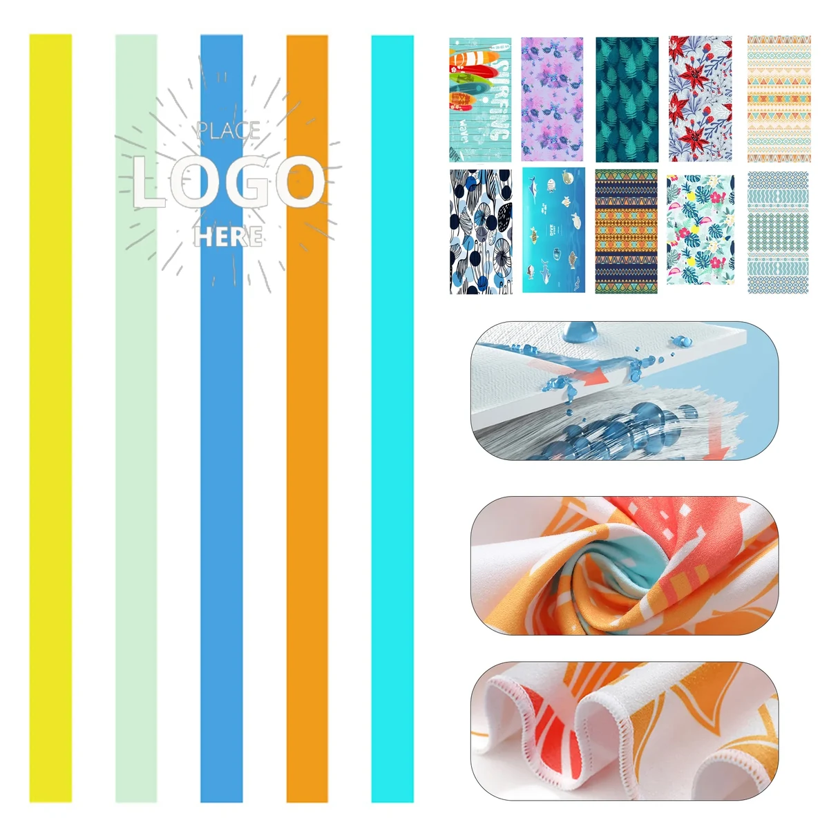 30x60 Printed Beach Towel 1