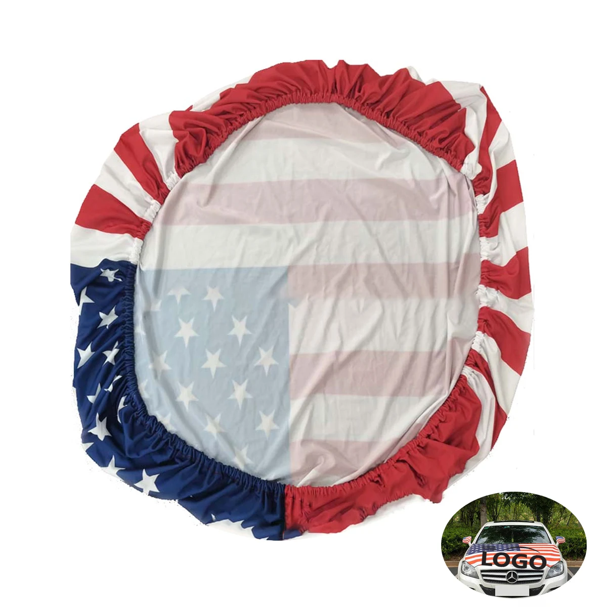 USA Flag Car Roof Protector 1