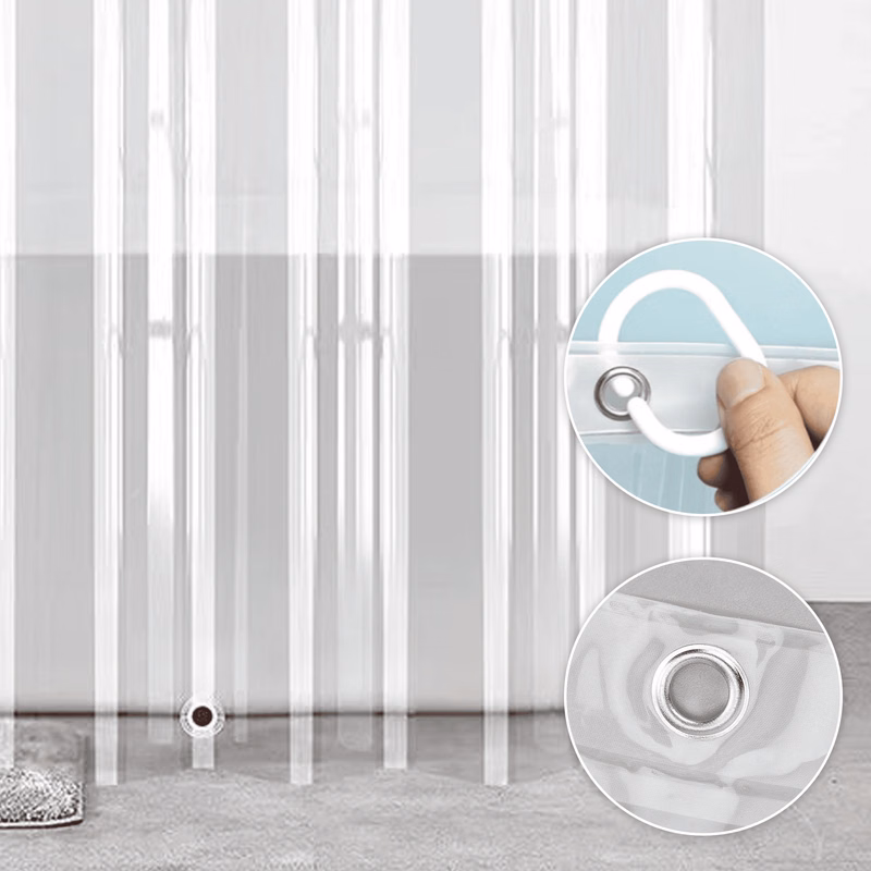 Waterproof Mildew-Proof PEVA Shower Curtain