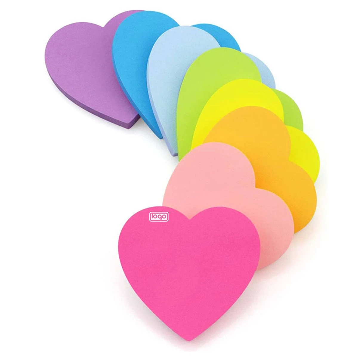 8 PCS Heart Shaped Sticky Notes Set 1