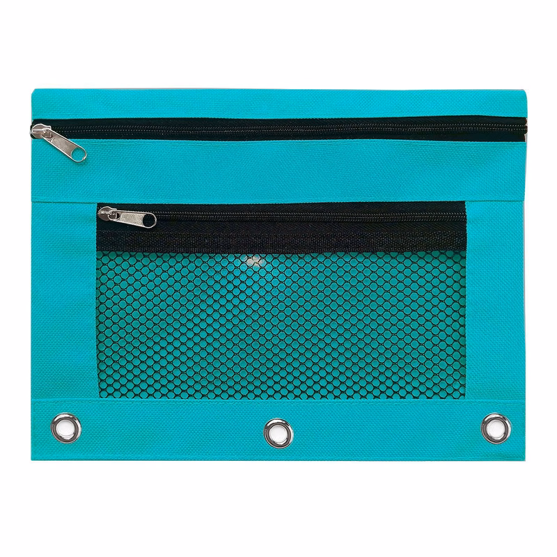 Pencil Pouch with Zipper Pulls for 3 Ring Binder bulk Binder