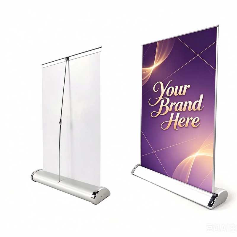 A3 Mini Retractable Banner with Custom Printed Vinyl Graphic