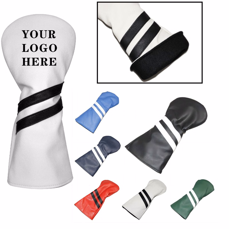 Promotional PU Golf Wood Head Cover With Safe Non-Pollution Printing