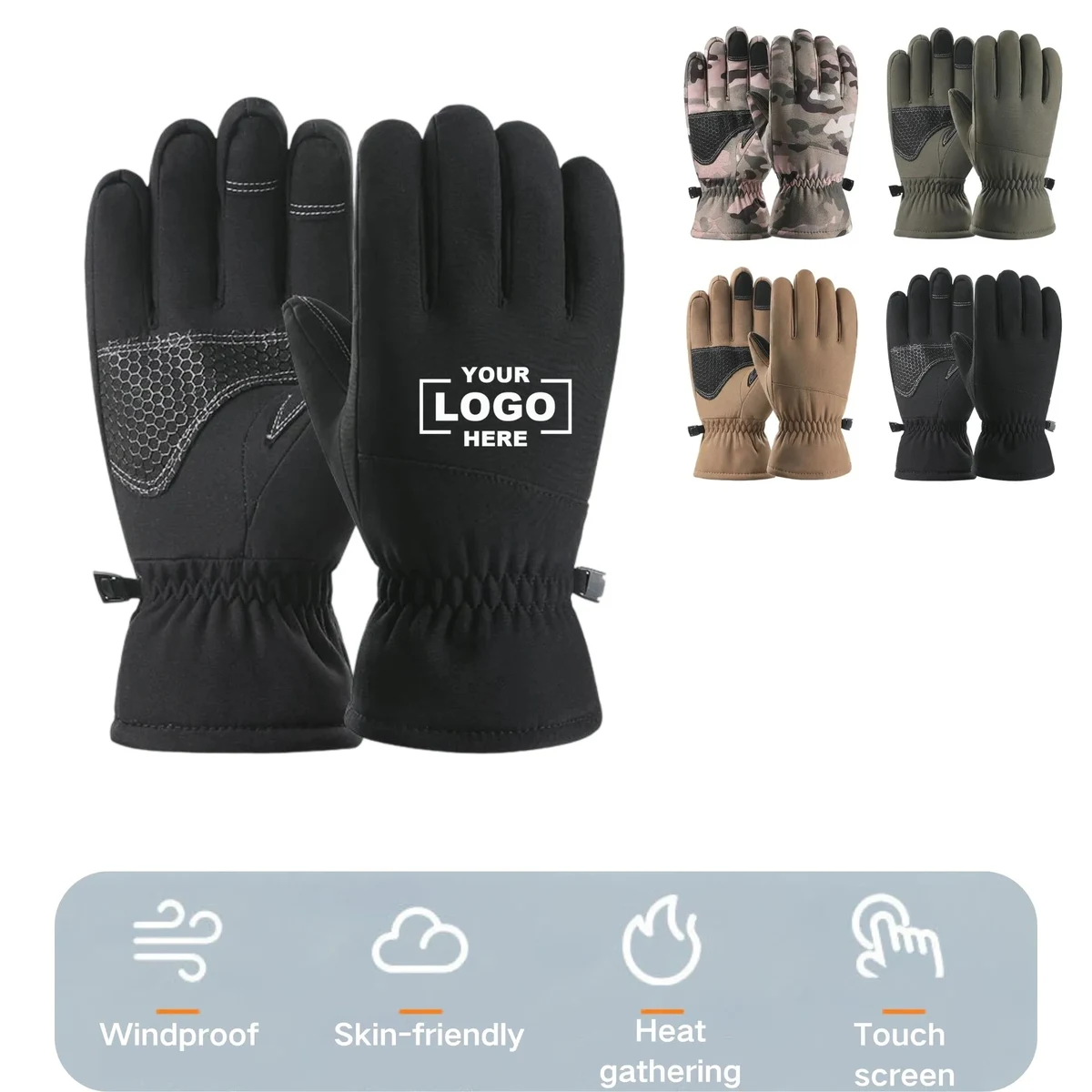Winter Slip Resistant And Warm Outdoor Sports Gloves 1