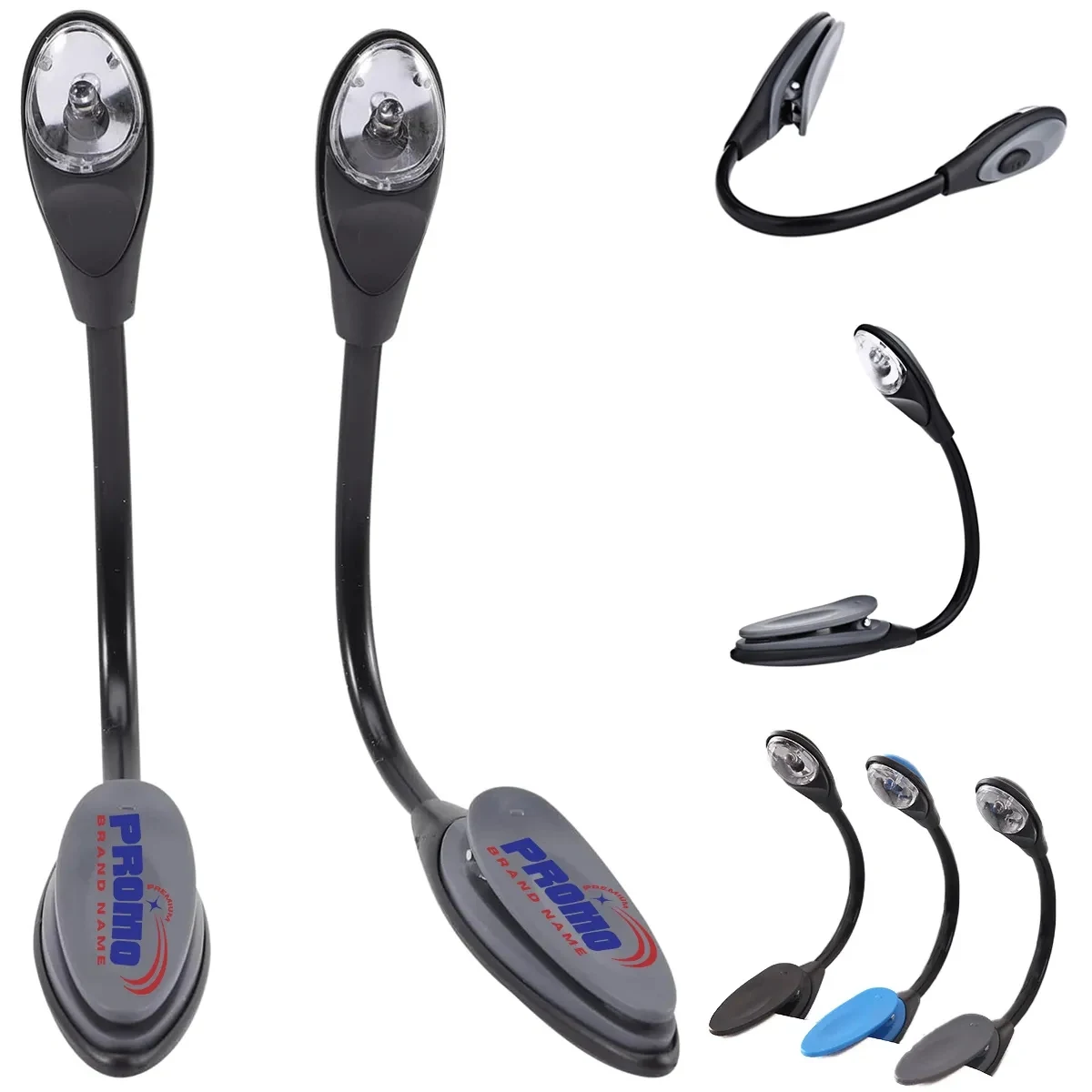 Lightweight Clip LED Flexible Booklight Reading Flashlight 1