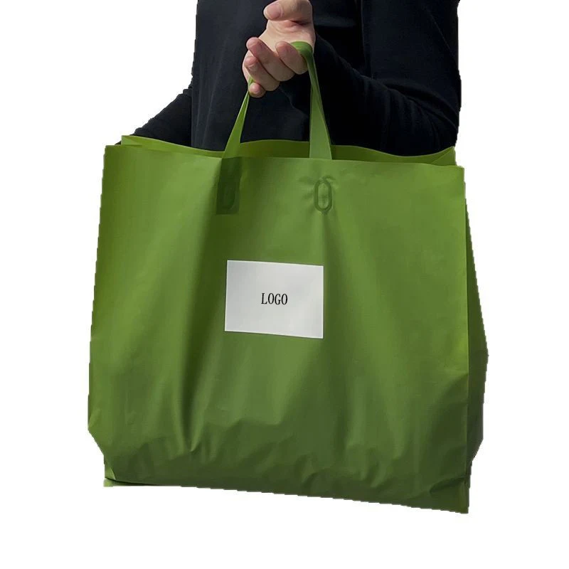 PE Frosted Plastic Tote Bag 1