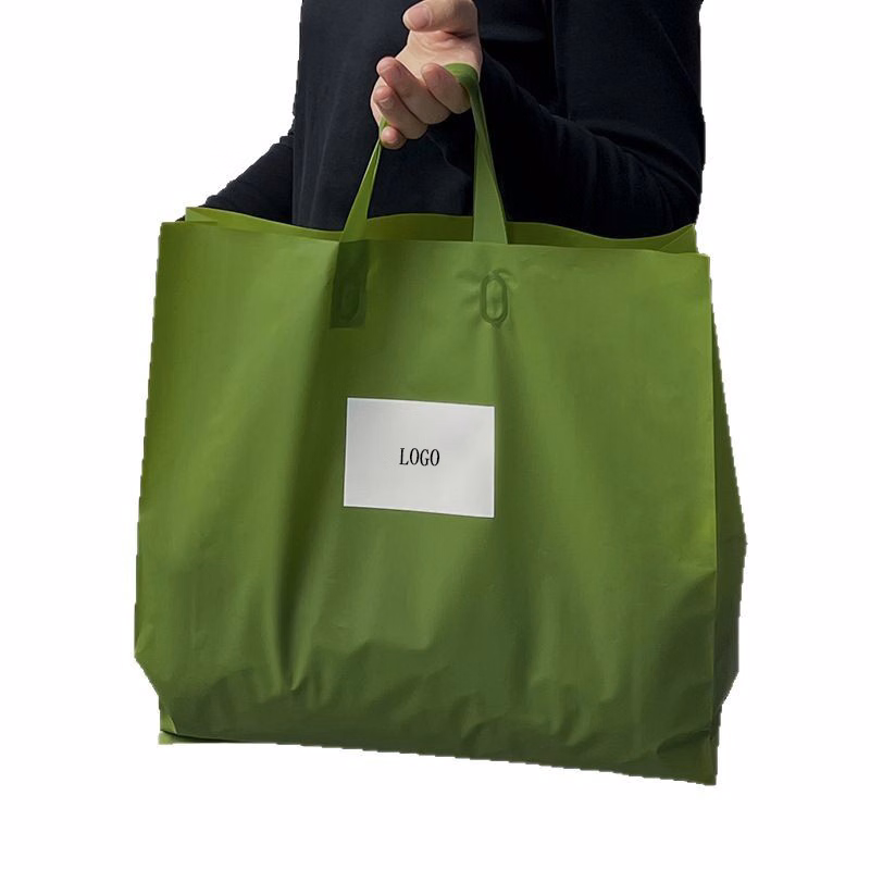 PE Frosted Plastic Tote Bag