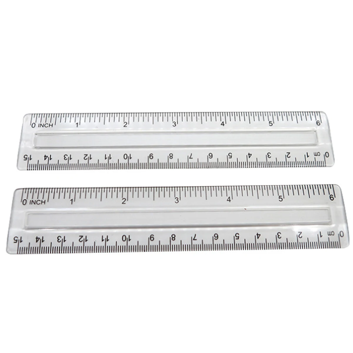 Plastic 6" Ruler With Magnifying Glass 1