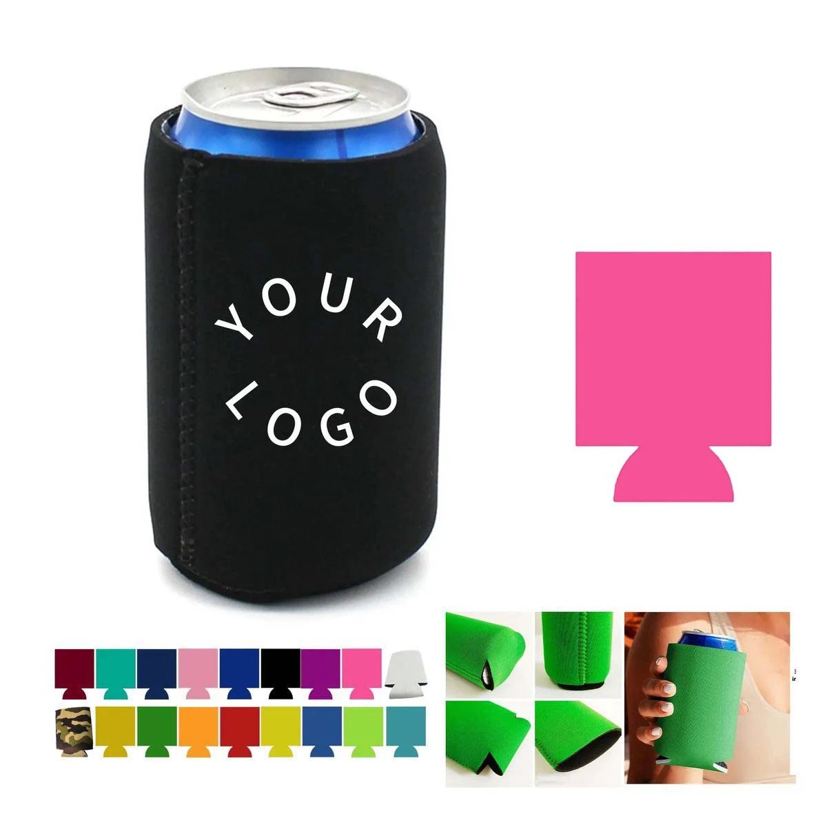 Neoprene Can Cooler Sleeve for Beverages 1