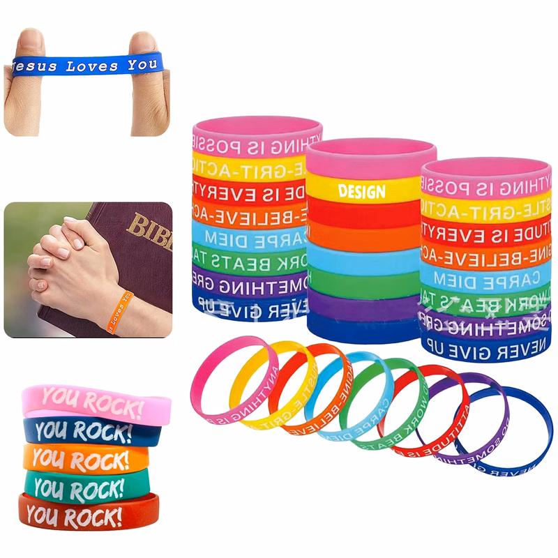 Vibrant Silicone Wrist Bracelets